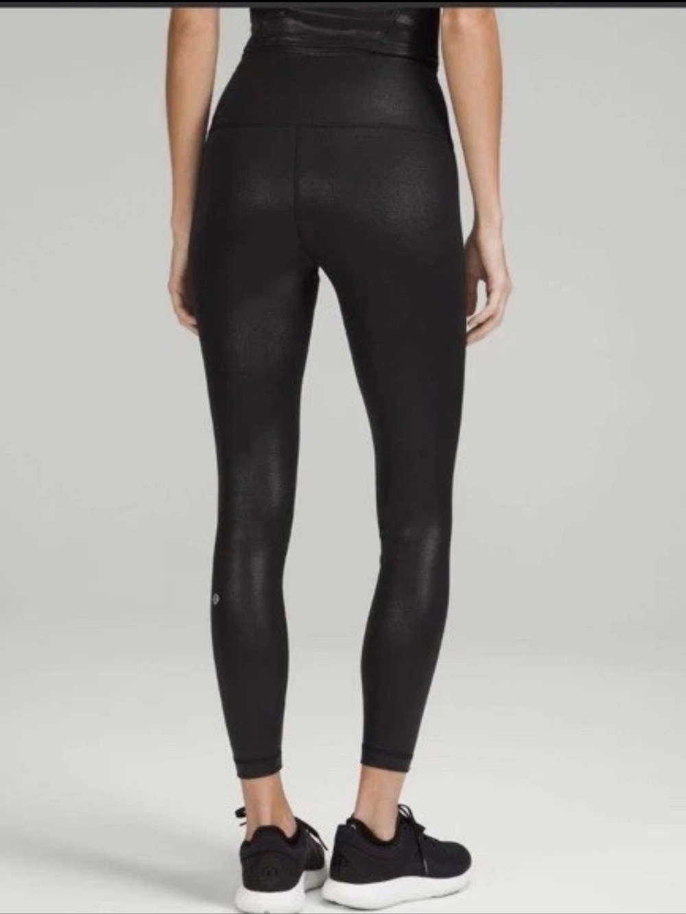 Lululemon Wunder Train High-Rise Tight Everlux Radiate Foil Print 25” Black Sz 4